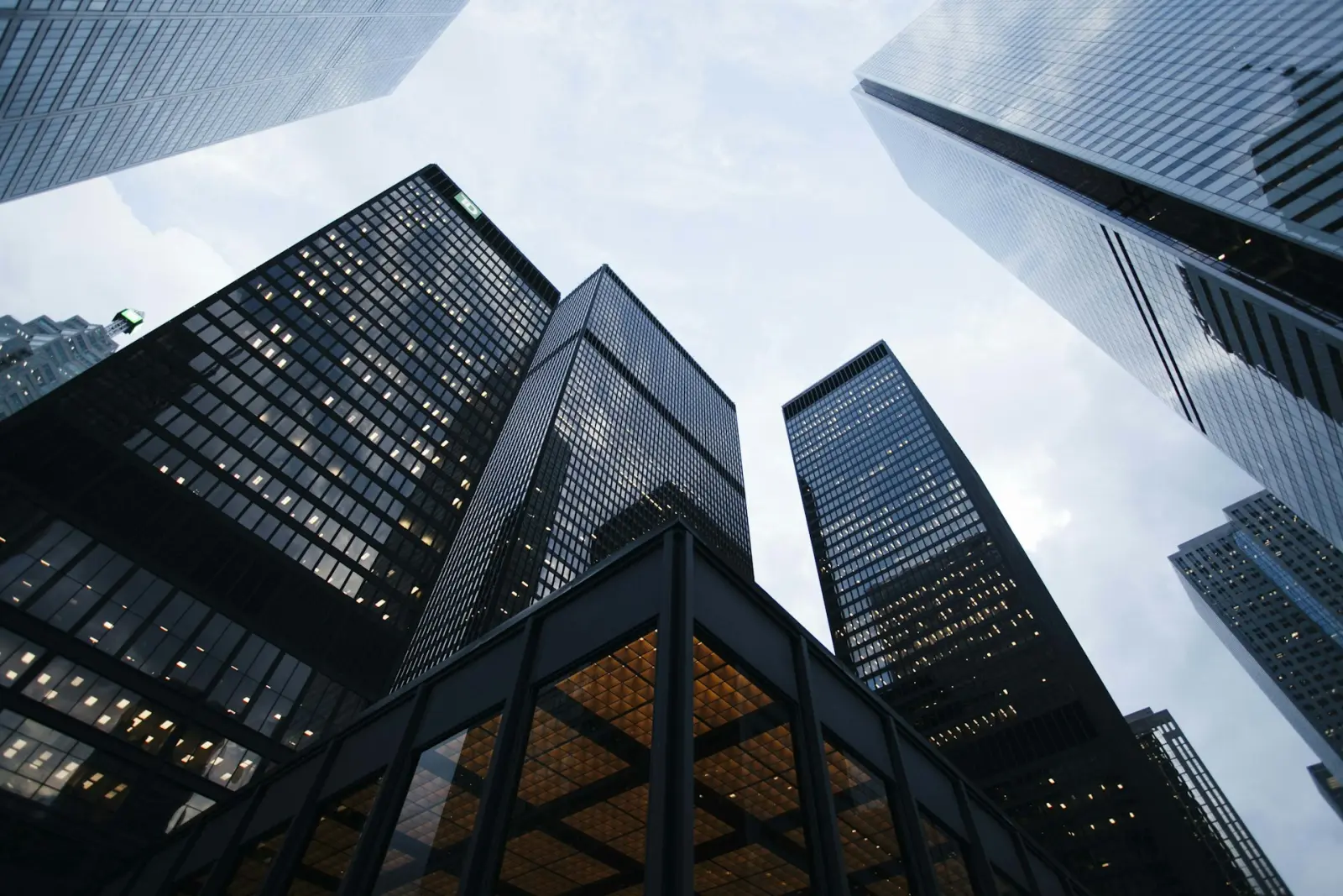 Contemporary commercial building exterior